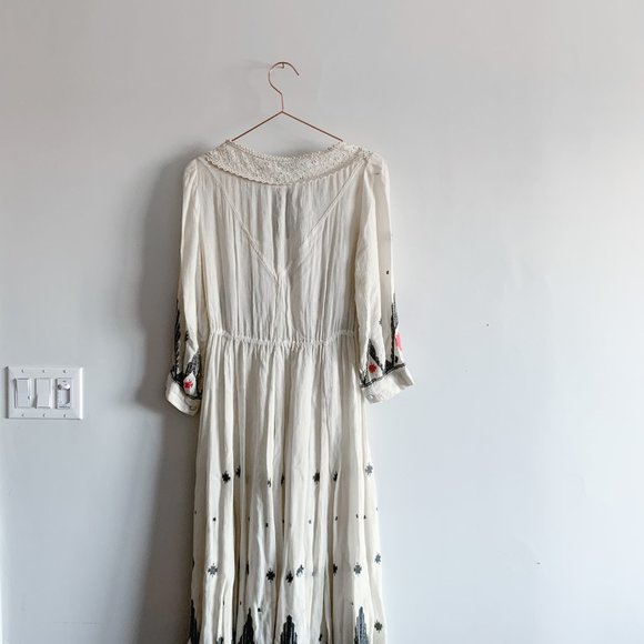 Free People New Romantics Embroidered Midi Dress - Picture 4 of 5